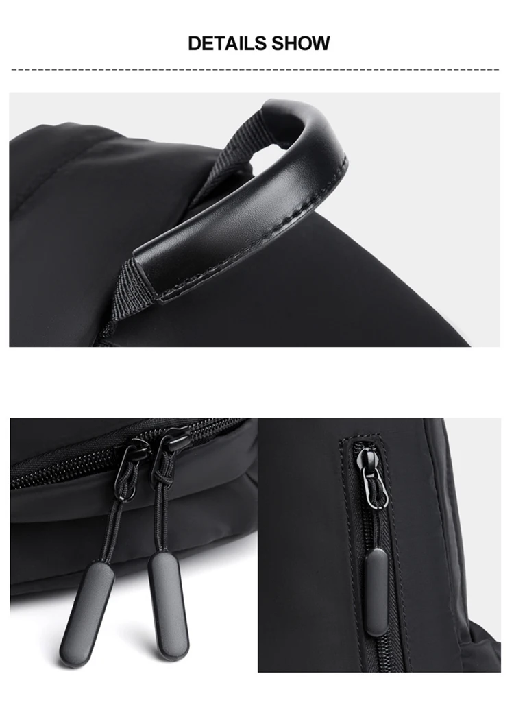 Customizable Men's Chest Bag Leisure Business Travel Single Shoulder Crossbody Bag Waterproof Usb Charging Port Chest Sling Bag