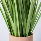 Co-Arts Hot Sale High Quality Potted Artificial Onion Grass Foliage Grass Reed Plant