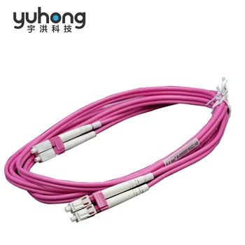 YUHONG  Fiber Optic Patch Cord, LC/UPC-LC/UPC Connector OM2 OM3 OM4  Multi Mode Duplex Fiber 3.0 LSZH 10M-15M