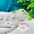 White Jade White Nature White Jade Custom Chalcedony Modern Hand Small Crystal Carvings For Halloween