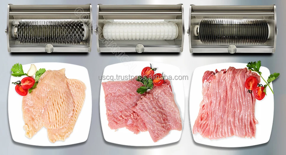 Hand Crank Meat Tenderizer Meat Tenderizer Machine Stainless Steel Meat