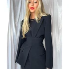 Suit Fast Delivery Excellent Quality Youth Women Black Suit Jacket For Ladies