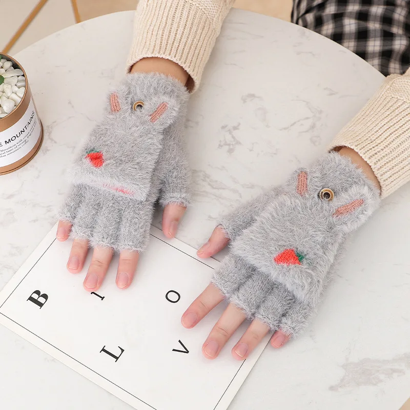 cute womens fingerless gloves