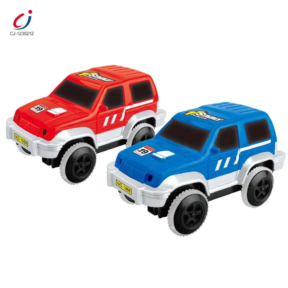 Chengji Hot sale Fast Mini Car Flexible Colorful Magical Plastic DIY Racing Track Slot Toys Vehicle Building Block Tracks Car