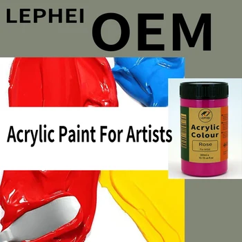 LEPHEI acrylic paint  300ml factory OEM  colours Professional color for artist  colors non-toxic