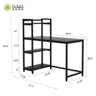 Student Table Withe Desk Steel Wood Home Pc Desk Shelf Student Long Study Table Office Furniture Computer Desks
