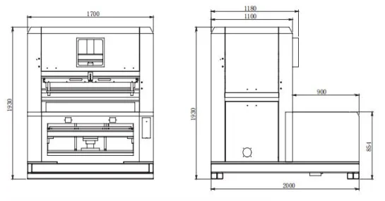 PRY-1080 Automatic Paper Board Stripping and Blanking Machine