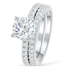 Ring Eternity Cz TL008 High Quality 925 Sterling Silver Ring Full Eternity CZ Tiny Engagement Ring