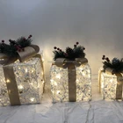Holiday Lighting New Design For Led Outdoor Street Decoration Motif 3D Warm White Gift Box Lights
