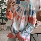 Sweatshirt Long Sleeve Men's Casual Sweatshirt Tie-dye Crewneck Sweatshirt