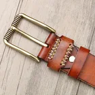 Belt Mens Buckle Belt Men's New Classic Retro Pin Buckle Trend Belt With Custom Logo