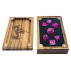 Dice Dice Wood Dungeon And Dragon Accessory Wood Dice Case