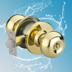 Security Door Lock Hot Sale Stainless Steel Zinc Alloy Cylindrical Knobset Security Round Knob Door Lock Anti-rust Plating