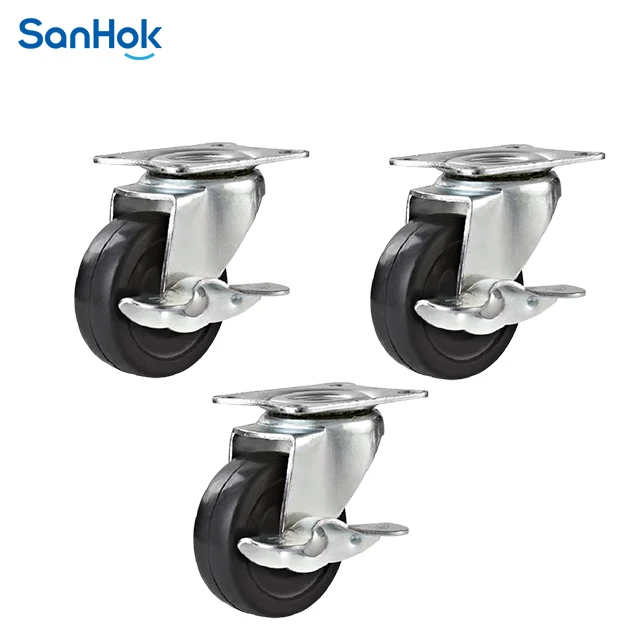 low profile chair casters