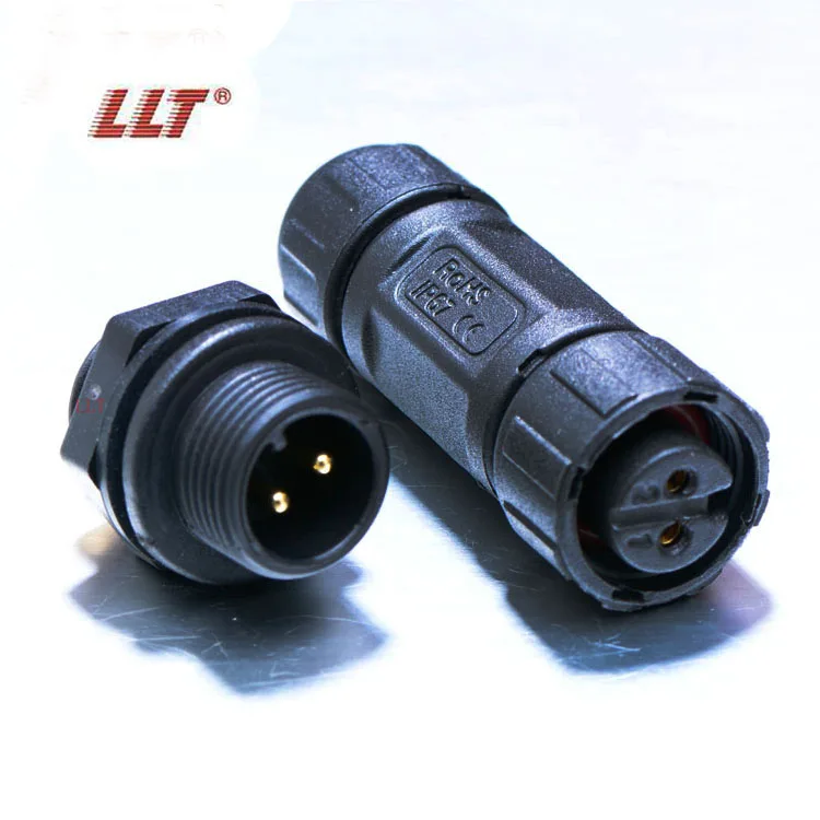 Llt 110v 10a 2 3 4 5 6 7 8针m12面板安装led灯带迷你连接器防水 Buy 24v Led防水连接器 面板安装