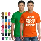 T-shirt Men Shirt High Quality 100% Premium Cotton T-Shirt Customize Printed Logo Men O-Neck T-Shirt Custom T Shirt
