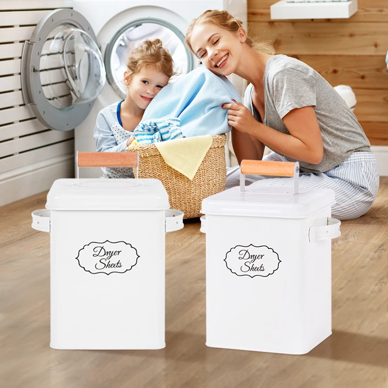 Wholesale Laundry Accessaries Custom Made Washing Powder Storage Bucket Sealing with Lid Laundry Beads Storage Container