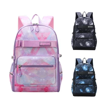 New kids back to school book bags wholesale children school bag for girls foldable cute rainbow cartoon for Primary Students