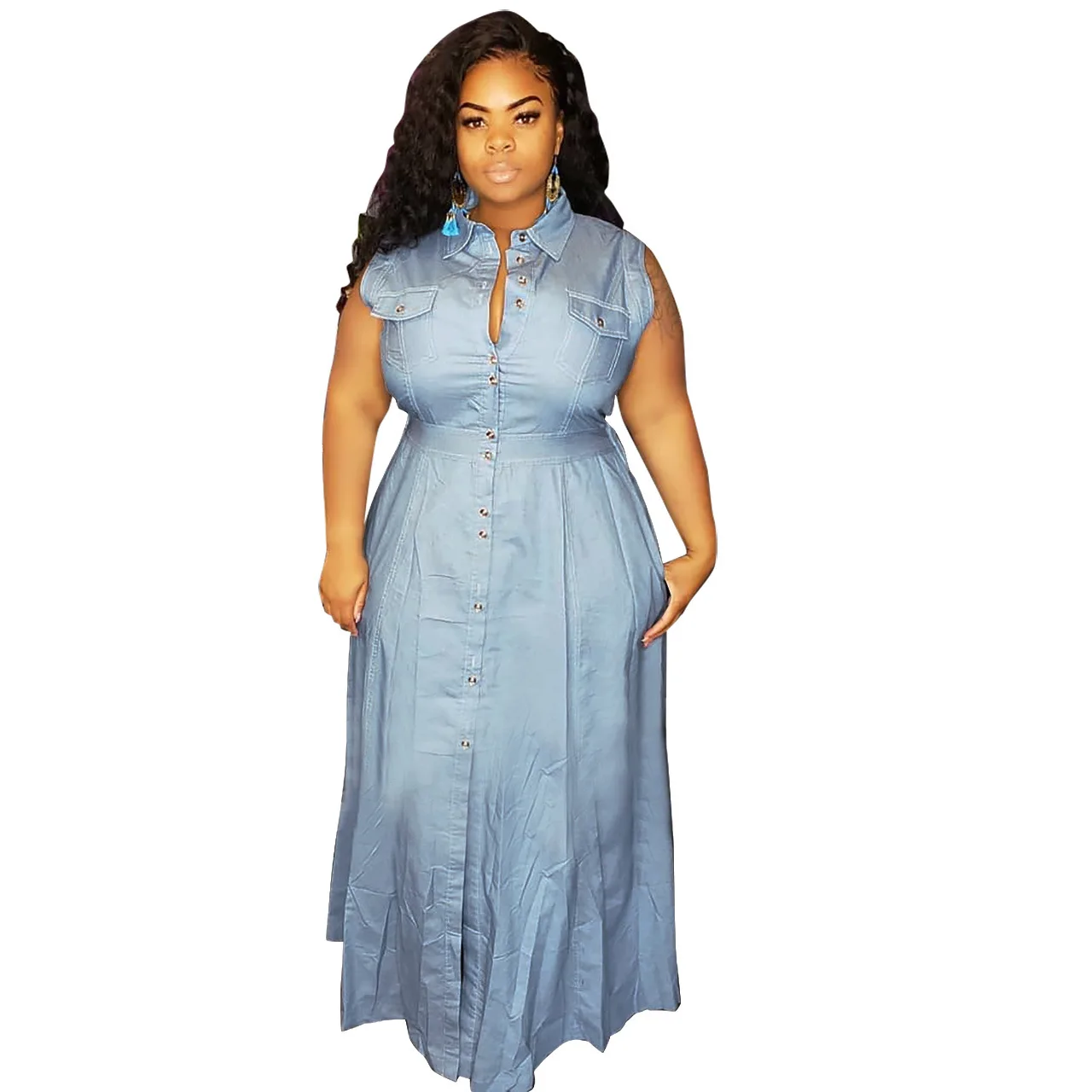 Shirt Maxi Dress Summer Dresses Women 