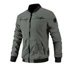 Jacket 2021Hot Sale Men's Custom Letter Embroidery Plus Size Bomber Spring Jacket