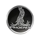 Silver Metal Emblem Custom Round Silver Gloss Metal Logo Emblem Badge