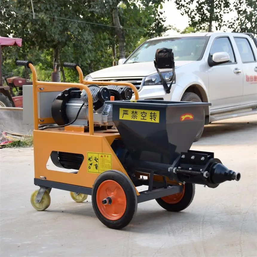 Building Guniting Sand Portable And Small Slurry Pump Spraying With Mixer Hopper Machine Cement Concrete Mortar Spray