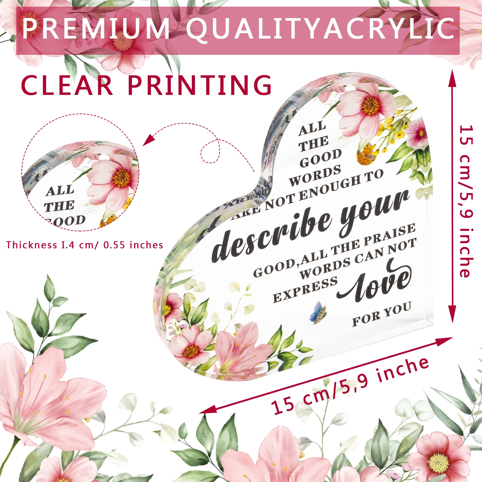 product heart shaped acrylic ornaments engraved beveled glass trophy crystal star paperweight for business awards souvenirs-4