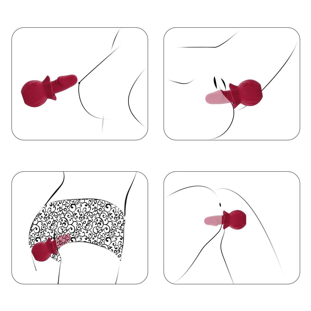 3-in-1 USB Powered Gspot Clitoral Vibrator with Sucking Dildo 3 Sucking 10 Wiggling 10 Vibrating Sex Toys for Women