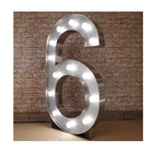 Number Wholesale Led Electronic Signs Birthday Party Marquee Love Letter Light Number For Wedding Decoration Event Props