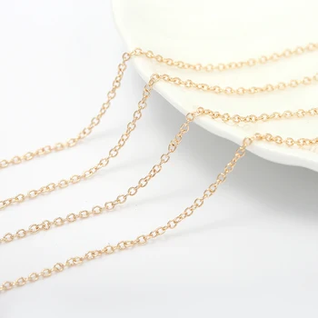 Factory Wholesale 14K Gold Plated O Shaped Chain for Jewelry Making