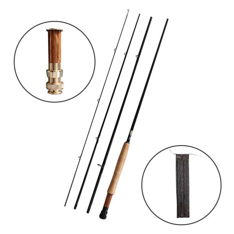 New 2.1M 2.4M 2.7M 3.0M Telescopic Fly Fishing Rod Portable Carbon Fiber Ultra Light Fast Action Fly Fishing Rod Cork Handle Fishing Tackle Trout Rod Mid Adjustment Fly Fishing Rod ZYHYD 