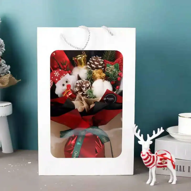 flower christmas bouquet for christmas decorative gifts