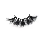 Handmade 100% Handmade Black Cotton Band Private Label Natural 5d Strip Mink Eyelashes
