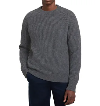 Kai Qi Clothing Crew-neck Sweater New Men&#39;s Long-sleeved Fashion 2023 Autumn and Winter Crew Neck Thick Computer Knitted
