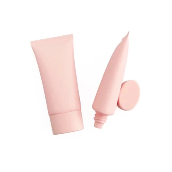 Cream tube new product pink pe soft tube cosmetic soft tube eye cream pink packaging