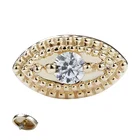 Solid Gold Wholesale Piercing Top Ends Internally Labret Piercing 14k Solid Gold Body Jewelry