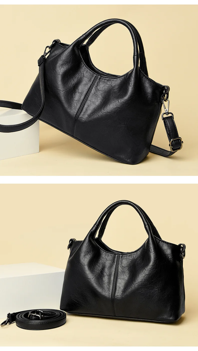 Wholesale Newest High Fashion Large Capacity Women Ladies Pu Leather Fashion Soft Hand Bag Handbags