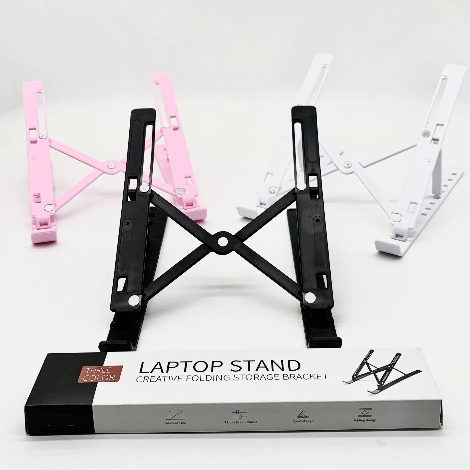 Plastic Laptop Stand Folding Bracket Laptop Support Adjustable Laptop Holder