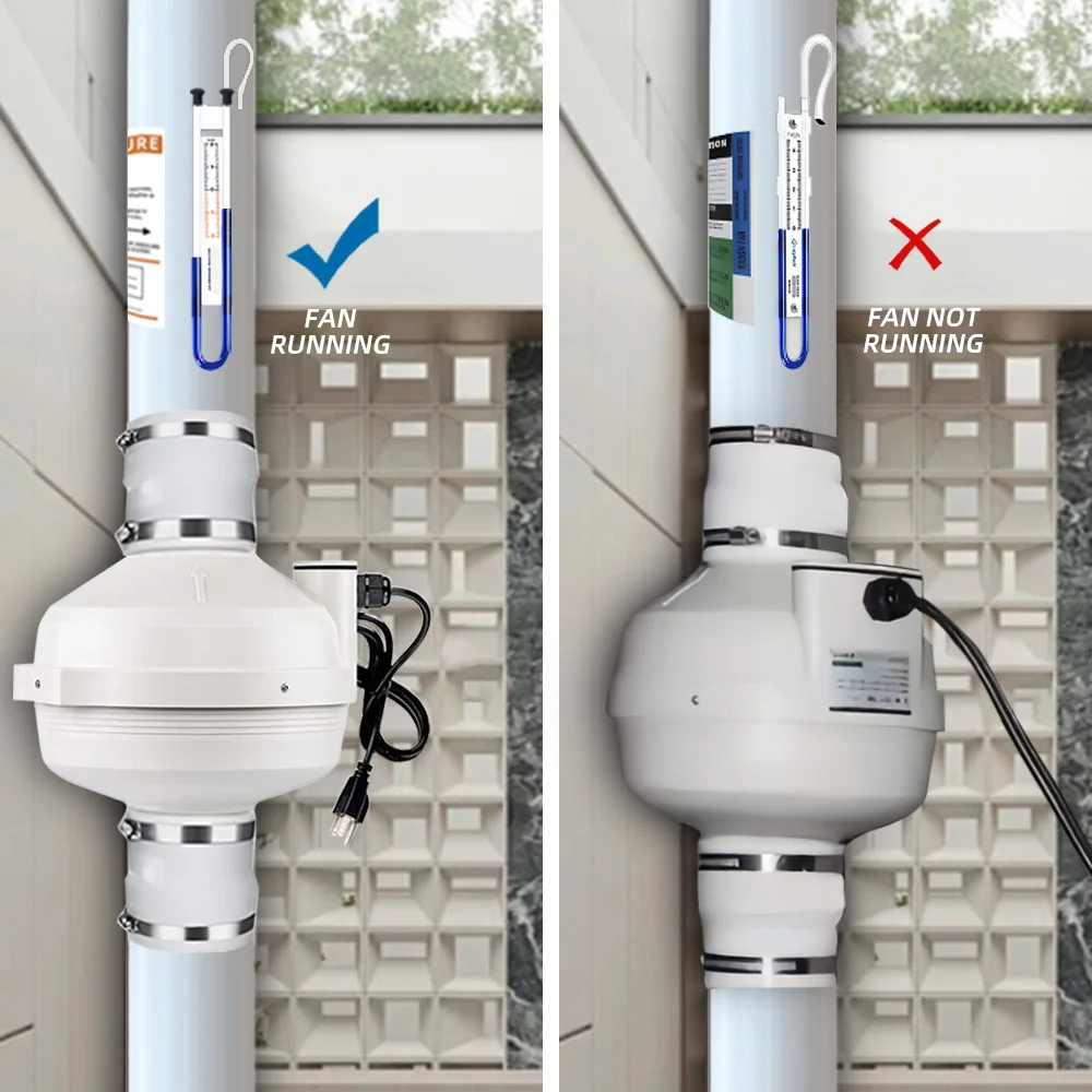 Vent Kit Air Extractor, DCFAIR, RF-110W1-Kit, Plastic - detail 14