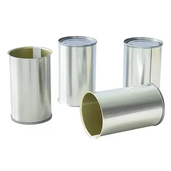 588# 155g Round Small Metal Tins Empty Sardine Cans With EOE Lids For Sauce Fish Food Packaging