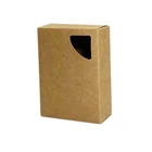 Gift ZL Custom Printed With Logo Recycle Empty Natural Brown Kraft Paper Handmade Rose Bar Soap Craft Folding Packaging Gift Boxes