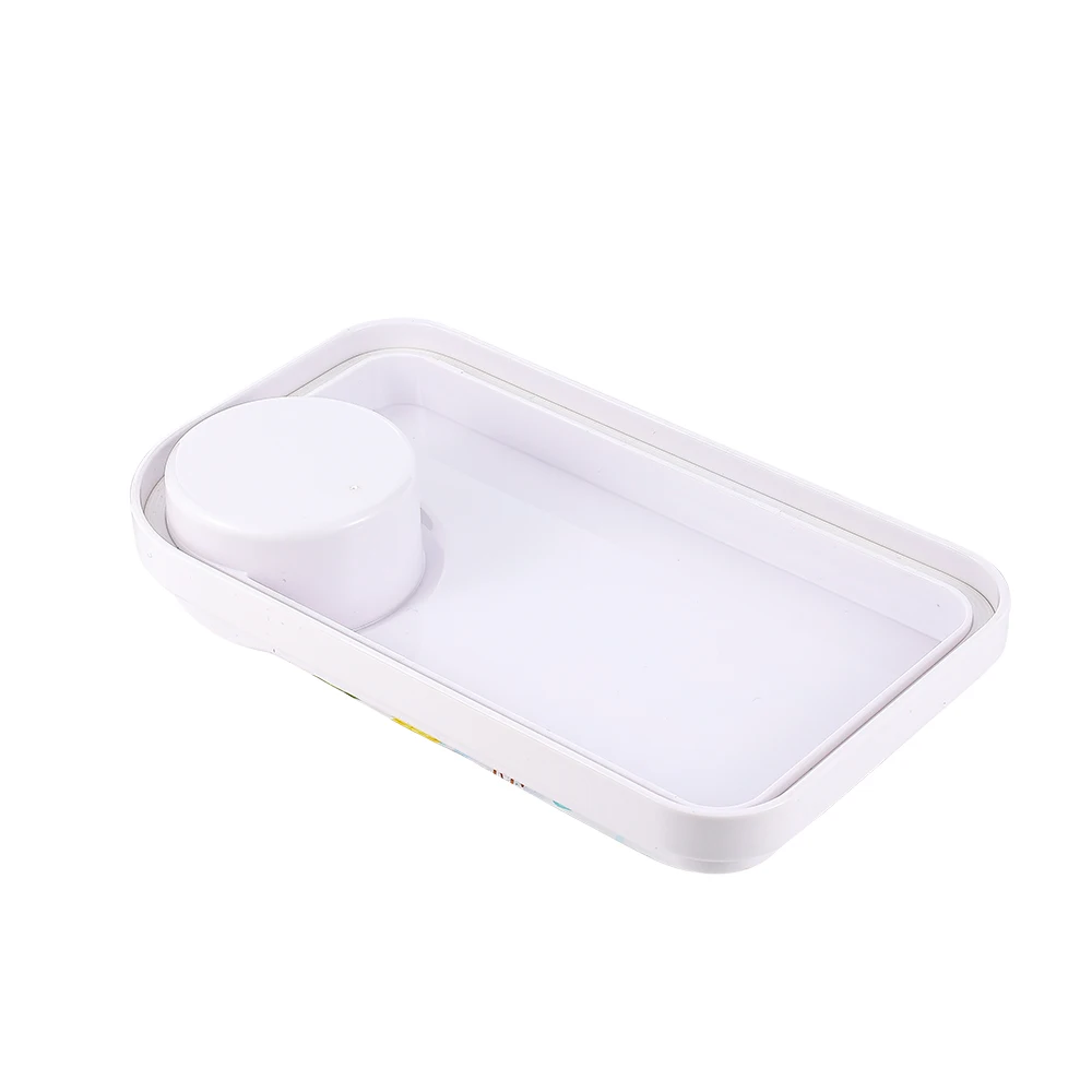 450ML Food Box Lunch Container Kids Food Box Portable Sauce Box with Sealing Silicone Ring to Keep Sauce from Spilling