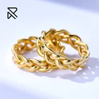 18k Gold Rings Ring 2022 Trendy 925 Sterling Silver 18k Gold Plated Rings Vintage Women Filled Punk Yellow Wedding Ring