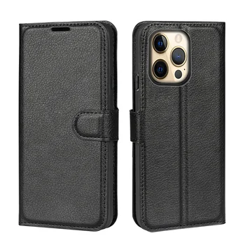 Hot sell phone accessories flip leather case for apple iphone 13 mobile phone wallet case with card slot