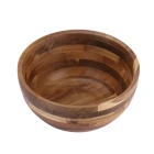 Bowl Made Wooden Bowl High Quality Top Seller Japanese Fruit Salad Acacia Wooden Bowl Made In China