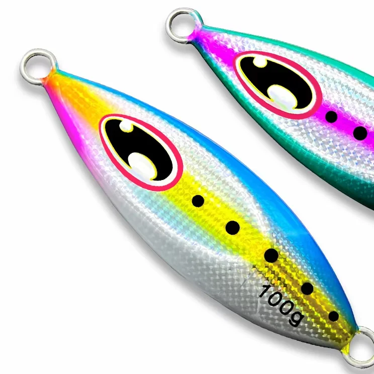 Slow Jig Machine Fish Bait Metal Fixture 40g 60g 80g 100g 120g 150g Casting Luminous Artificial Fish Bait for Sea Fishing