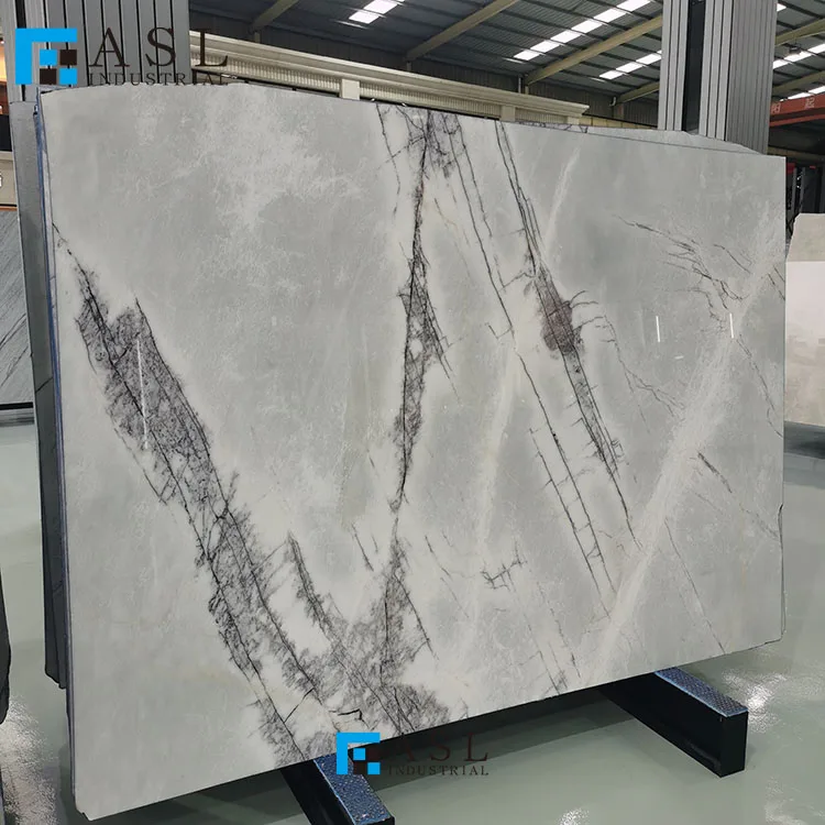 Beautiful best quality hot sale natural Turkish lilac marble slabs with purple veins marbre milac lilas tile