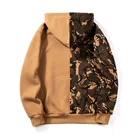 Hoodies Casual For Half Camouflage Hip Hop Hoodies Street Style Casual Fashion Cotton Hoodies For Men