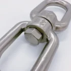 Steel Ring Professional Manufacture Cheap High Polished Double Eye Swivel Stainless Steel Chain Swivel Ring