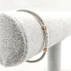 Silver Bead AmorYubo Fashion Jewelry Stainless Steel Silver Plated Bead Bracelets